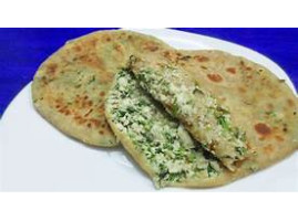 Paneer prantha Hand made on Tawa (Hot Plate)