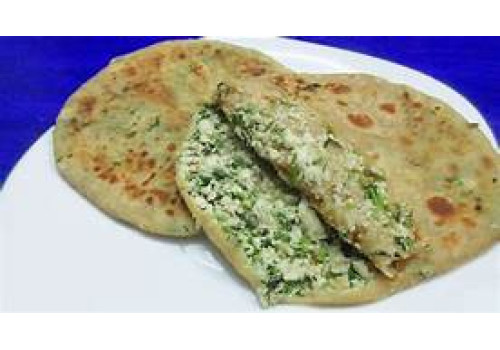 Paneer prantha Hand made on Tawa (Hot Plate)